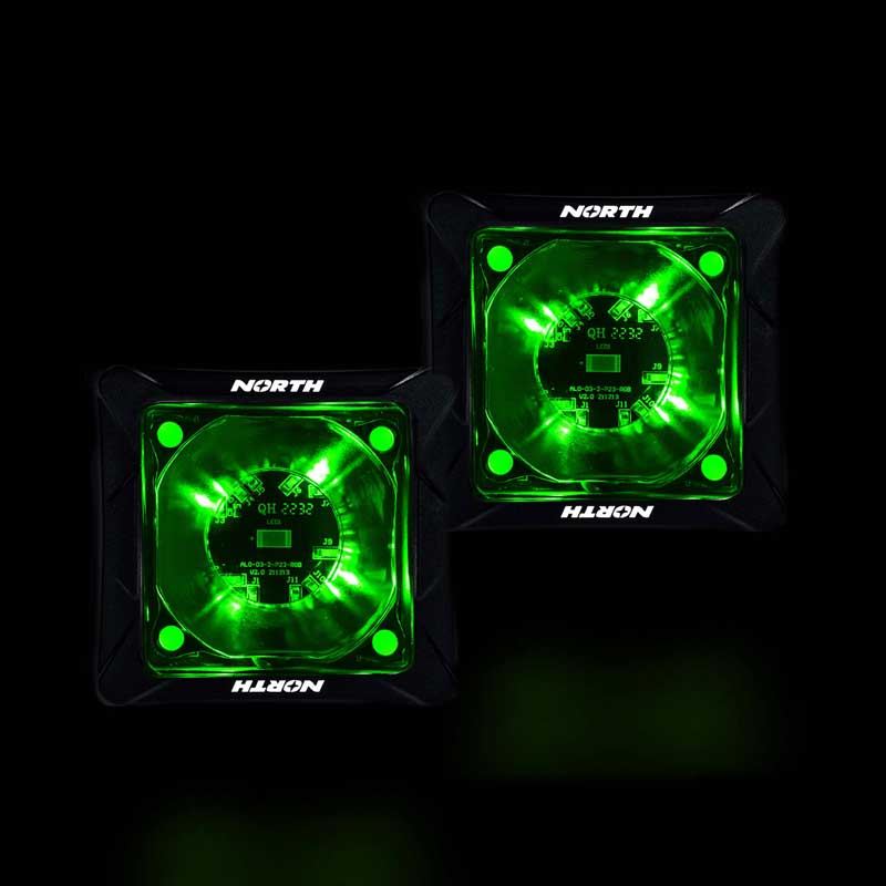 RGB Pod Lights - Green - North Lights