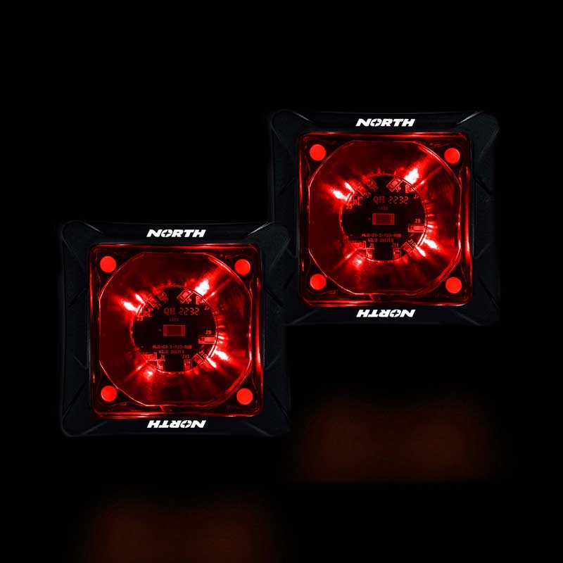 RGB Pod Lights - Red - North Lights