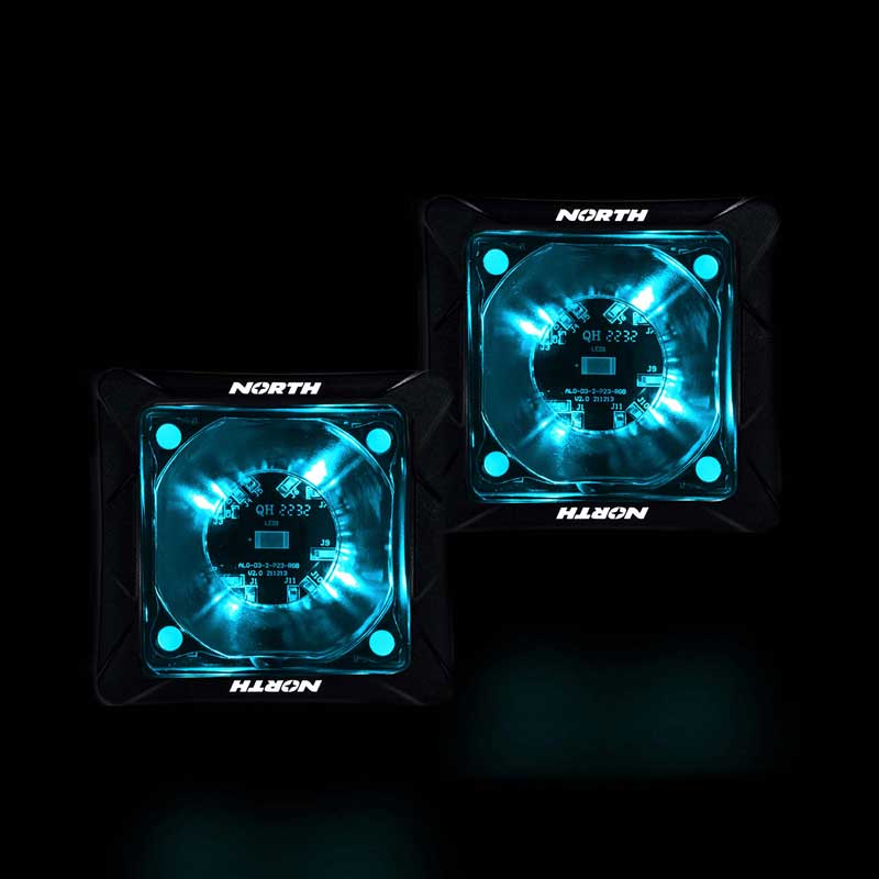 RGB Pod Lights - Cyan - North Lights