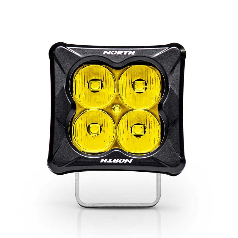 3" Cube Pod LED Lights - Flood - Amber Gold -North Lights