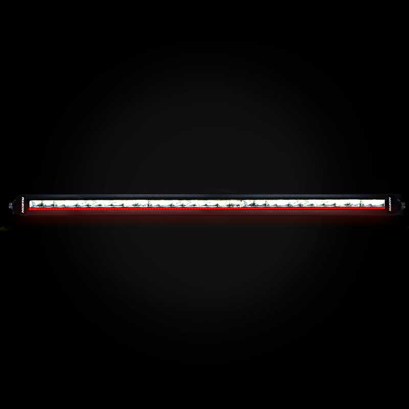 RGB-W Single Row Light Bar - Red - North Lights