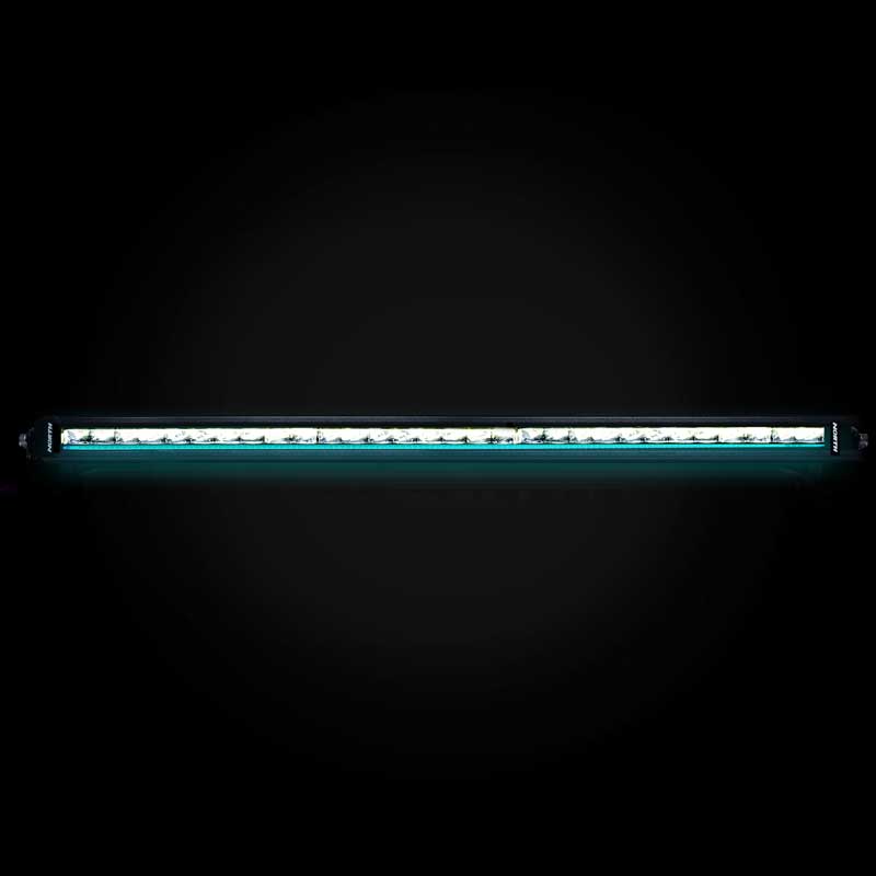 RGB-W Single Row Light Bar - Cyan- North Lights
