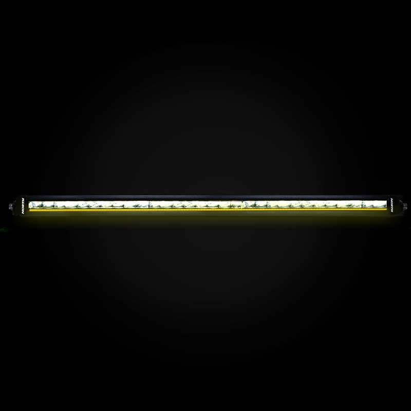 RGB-W Single Row Light Bar - Yellow - North Lights
