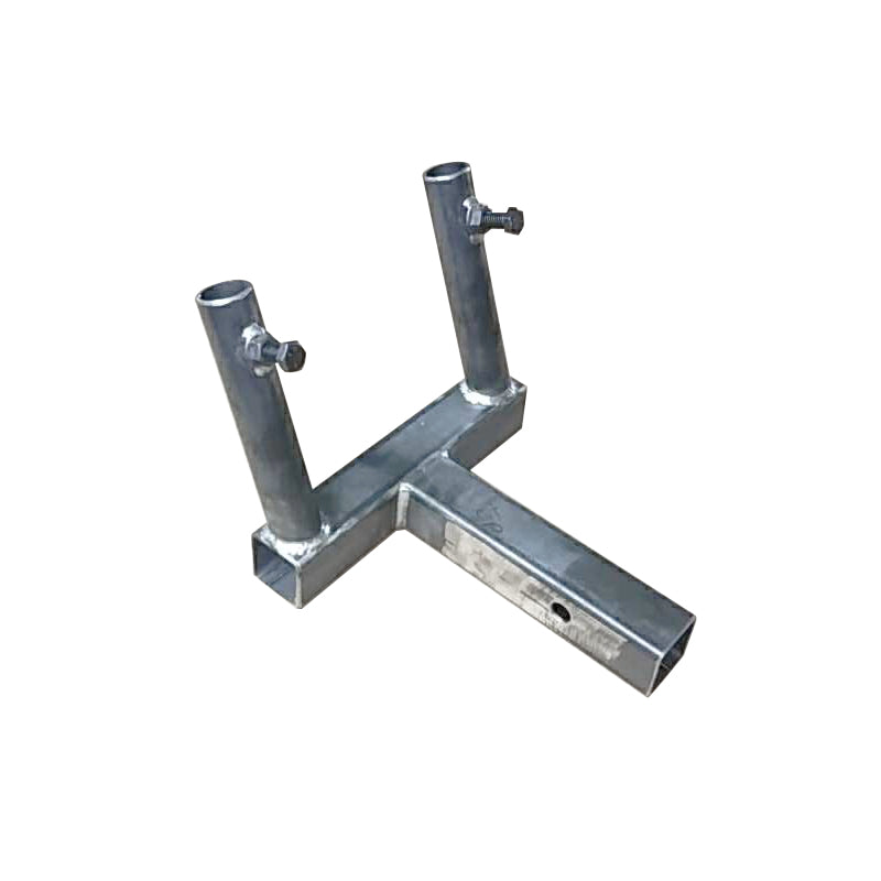Double Hitch Mount Flag Pole Holder - Side View
