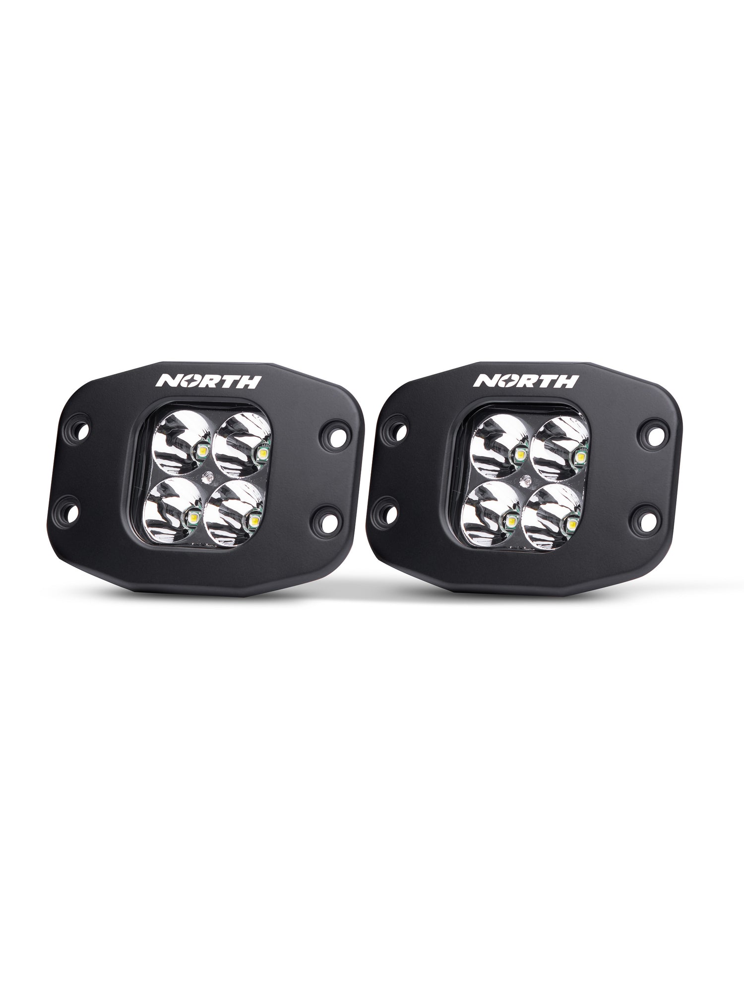 Flush Mount LED Spot Pod Lights - North Lights - Pair