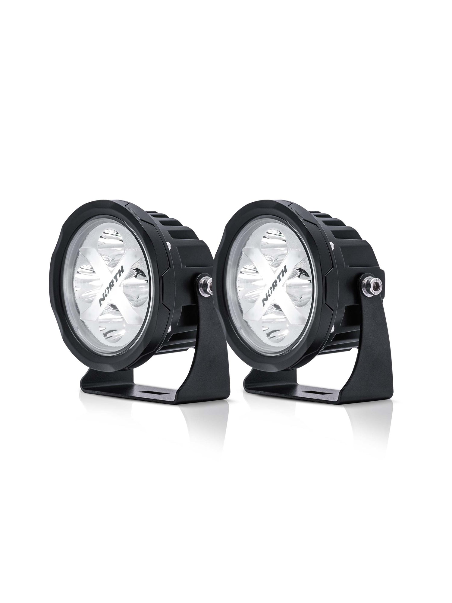 4&quot; Round Light with RGB Backlight - Pair -North Lights