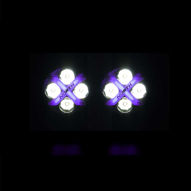 RGB Round Pod Lights - Purple - North Lights