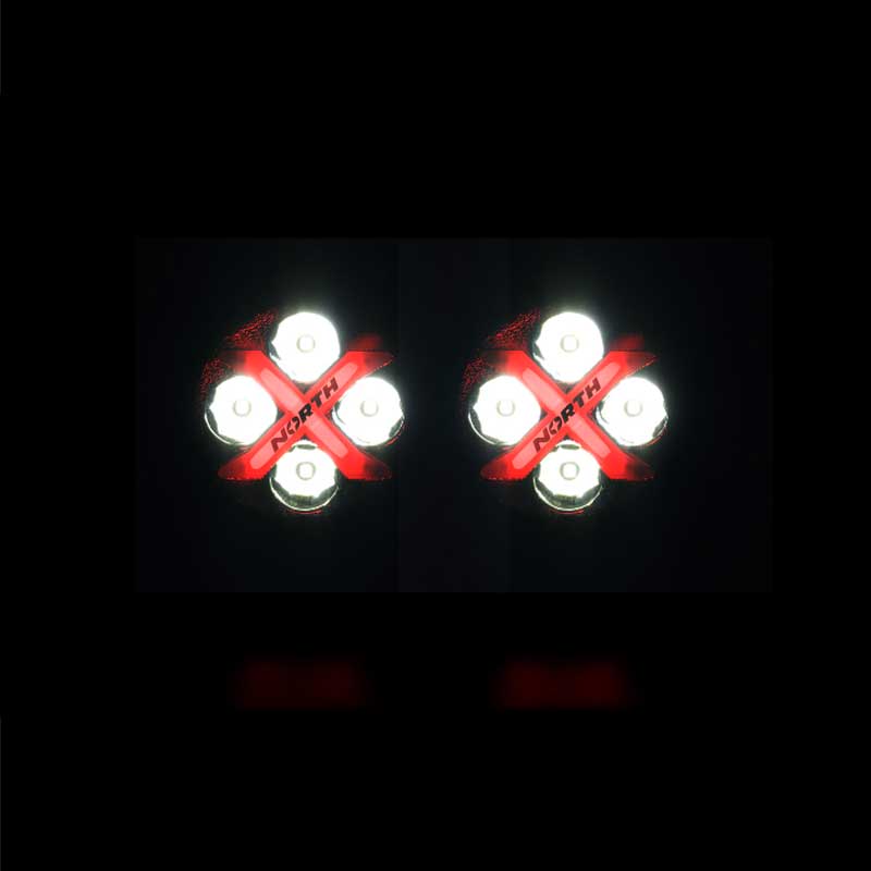 RGB Round Pod Lights - Red - North Lights