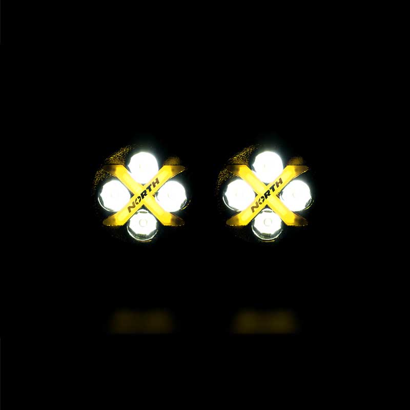 RGB Round Pod Lights - Yellow - North Lights