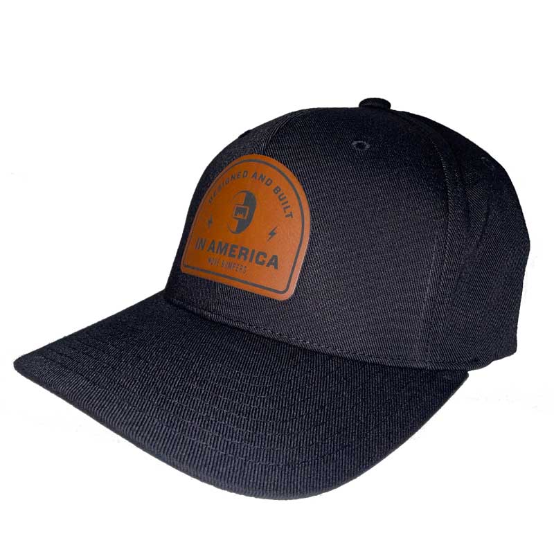 Black Flexfit cap - Designed & Built in America patch - MOVE Bumpers