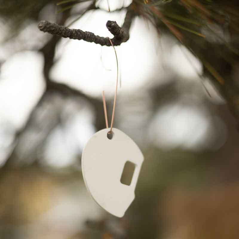 Welding Helmet Christmas Tree Ornament - MOVE Bumpers