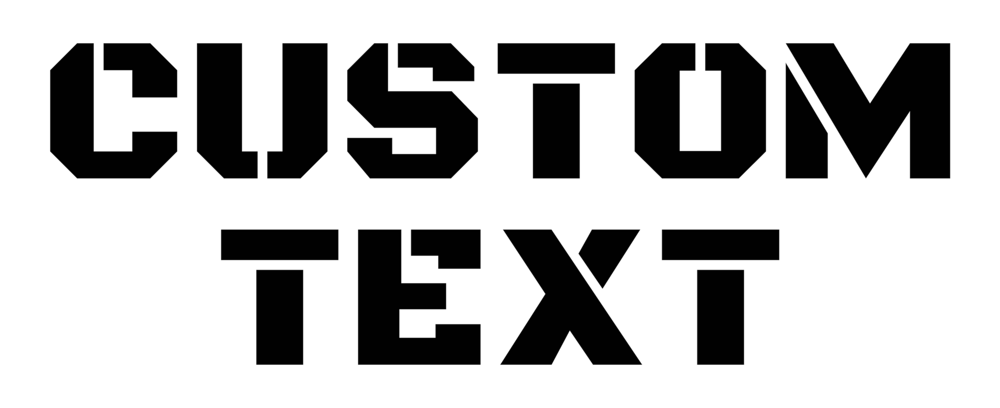Center Options Custom Text