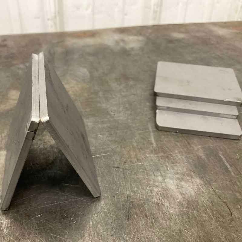 Practice Welding Metal Edge Pieces- MOVE Bumpers