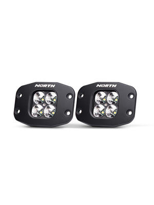 Flush Mount LED Flood Pod Lights - North Lights - Pair