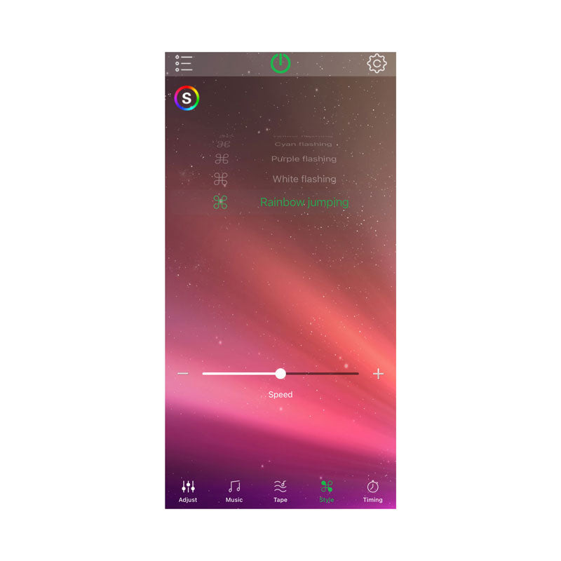RGB Rock Light App - Color Sequences - North Lights